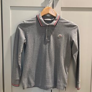Moncler Boys Long Sleeve Polo